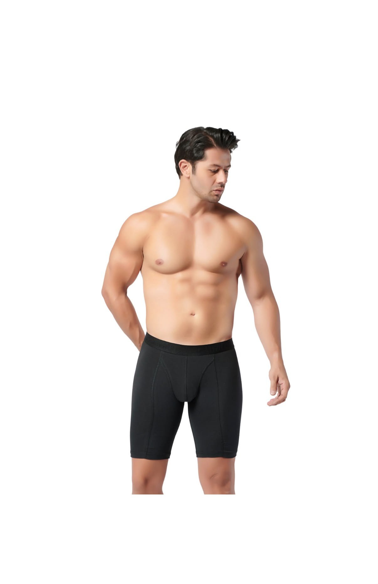 GÜMÜŞ 6LI LİKRALI UZUN BOXER
