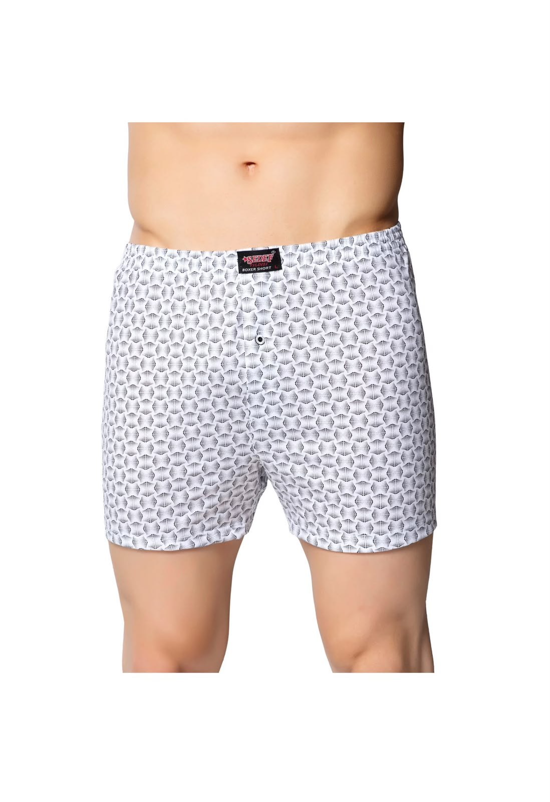 SEDEF ERKEK 12Lİ DÜĞMELİ DESENLİ BOXER