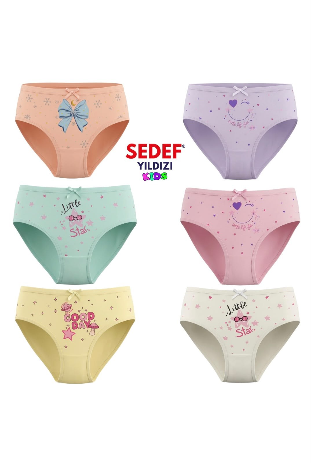 SEDEF YILDIZ 12Lİ KIZ ÇOCUK KÜLOT