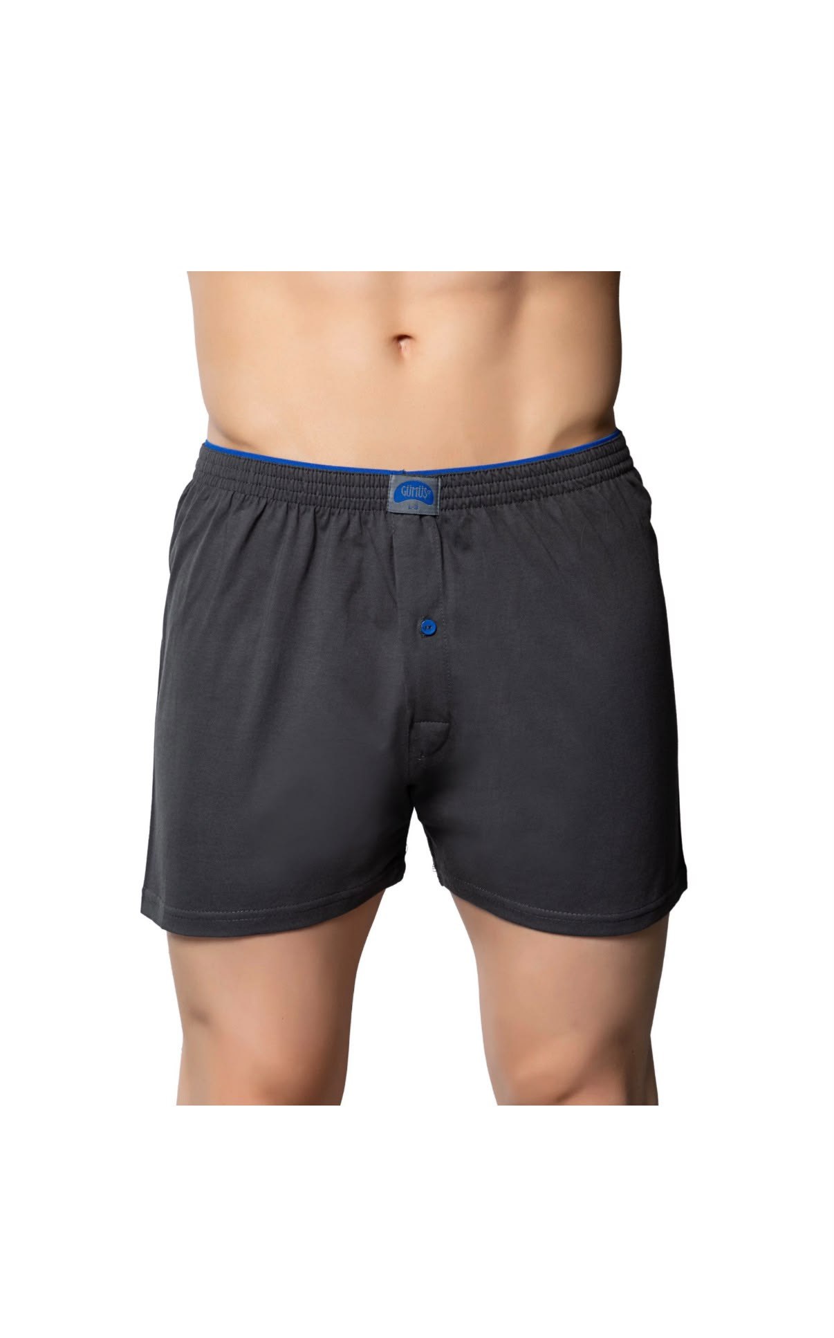 GÜMÜŞ ERKEK 12Lİ PENYE DÜĞMELİ BOXER